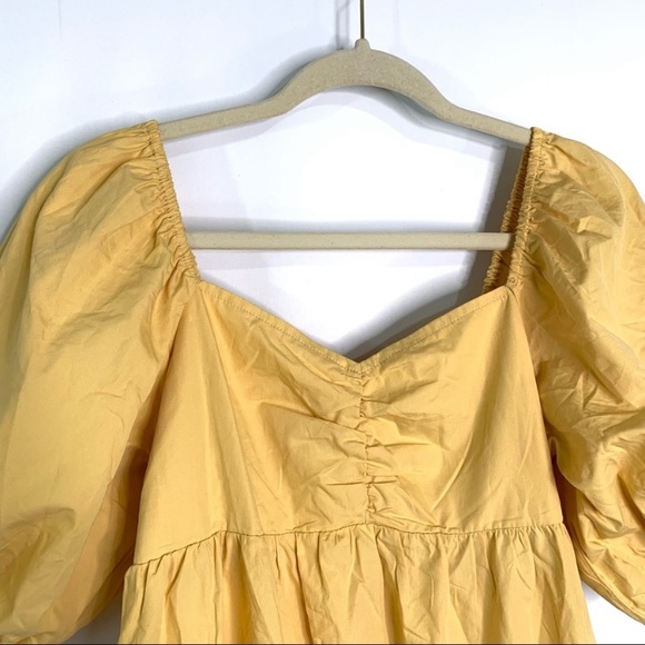 Billabong | Yellow Puff Sleeve Dress - Picture 6 of 8